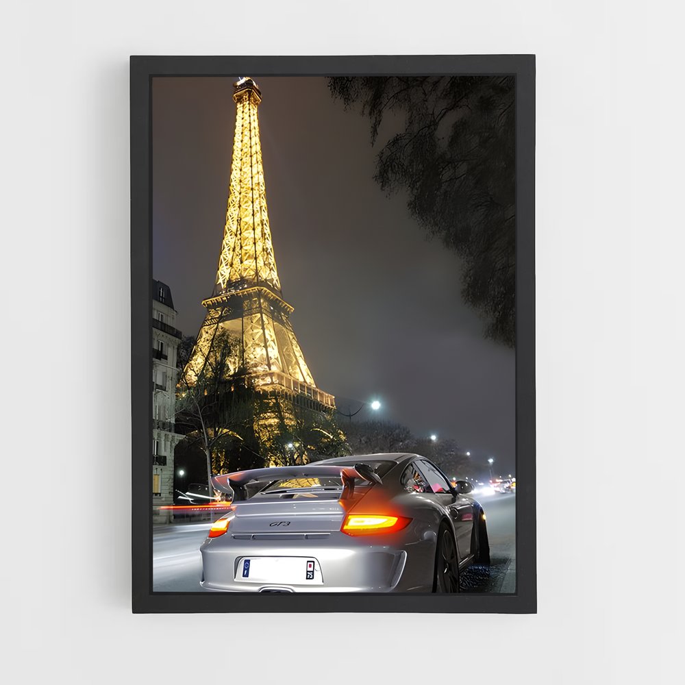 Poster Vitesse Parisienne – affiche Porsche (vue 2)